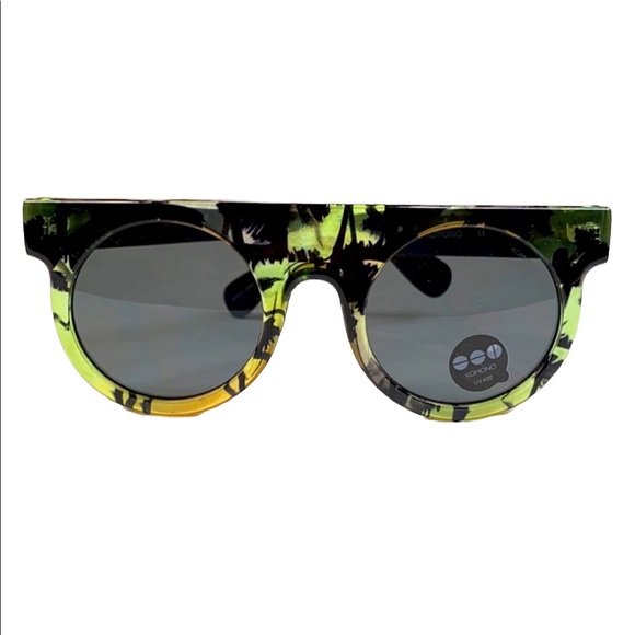 KOMONO sunglasses NEW Green and Black Palm Tree Sunglasses - Picture 1 of 14